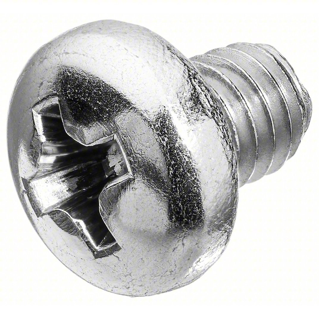 Metric machine screws, Phillips pan head, Stainless steel 316 (A-4), 6mm x 1.0mm x 20mm