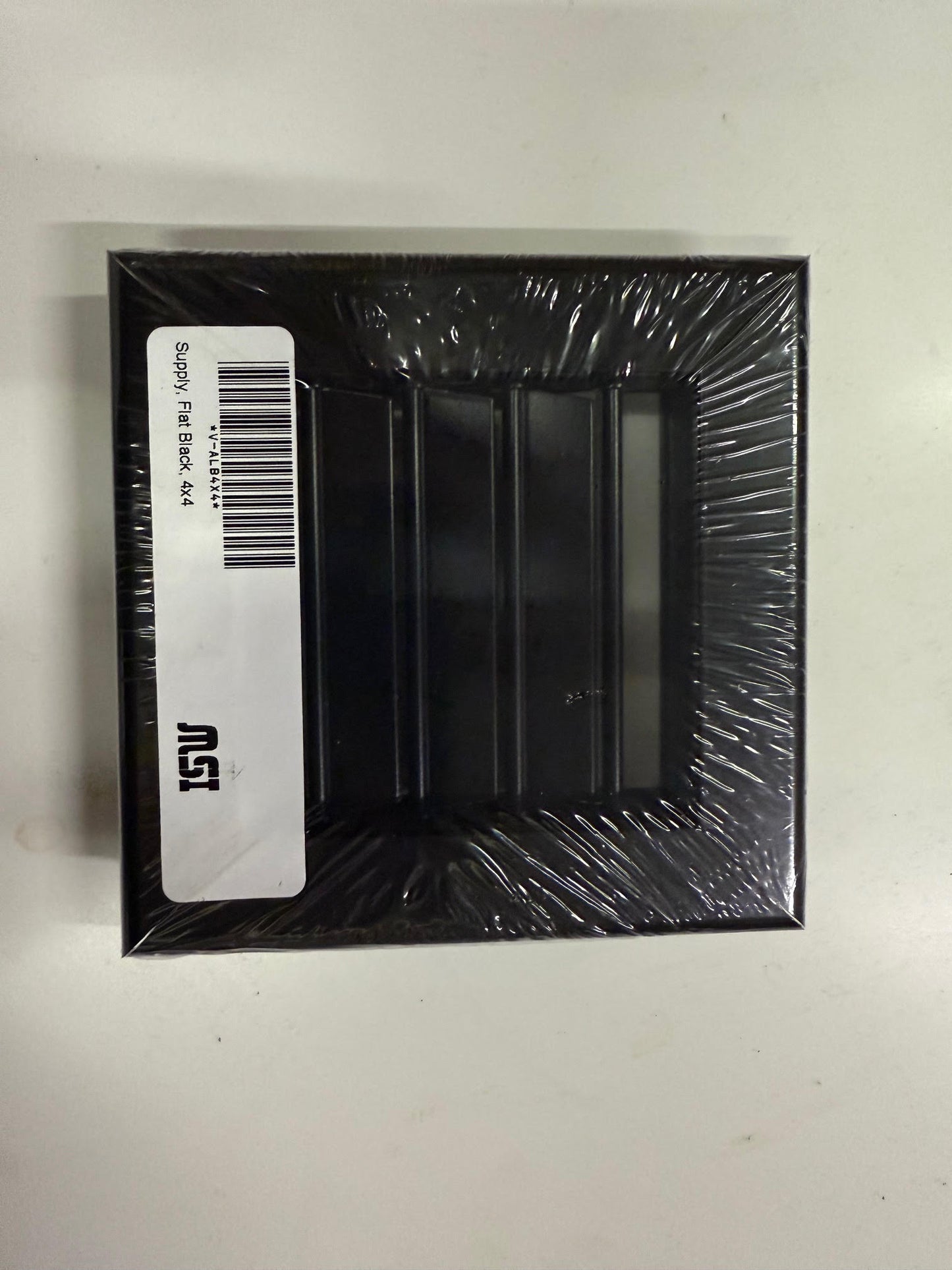 V-ALB4x4 -Supply, Flat Black, 4x4 Fixed Vanes