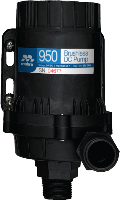 PUMP 950 GPH 24V DC by MABRU