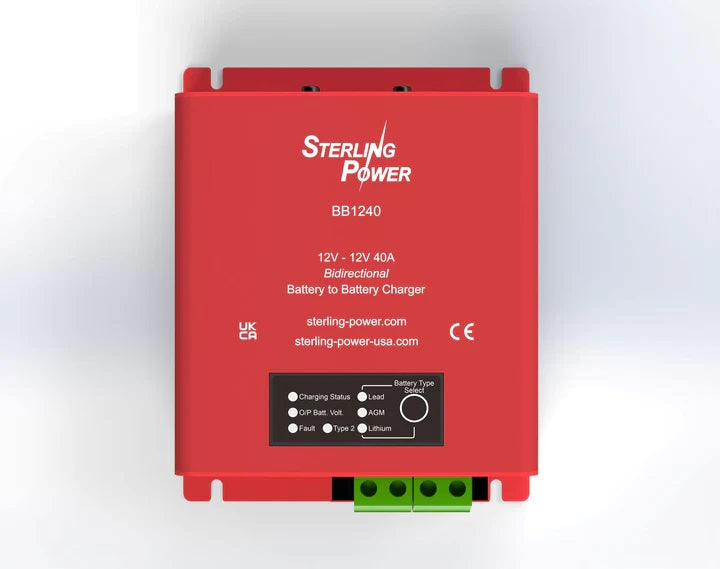 Sterling Power Battery to Battery Charger 12V input to 12V output 40amp DC powered charger