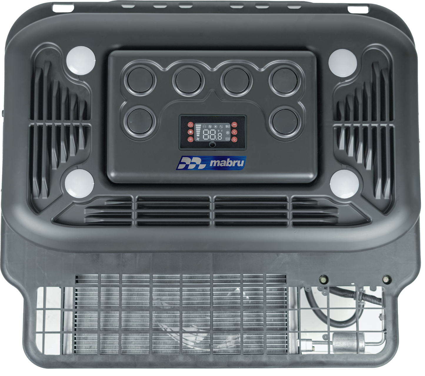 ROOFTOP 12V DC AIR CONDITIONER 12,000 BTU FOR VEHICLES: CAMPERVANS, RV, PROMASTER, SPRINTER, TRANSIT by MABRU