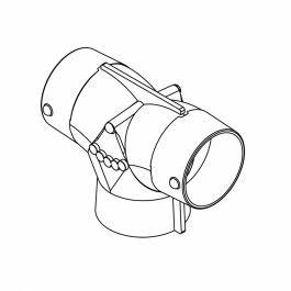 AT444-Adapter T 4'' Intel 4,4'' Outlets (Blower ring mount)