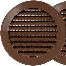 Round Damper Vent R4ABN 4" Brown