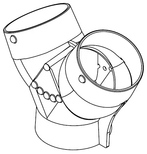 HY554 HOSE Y 5” Inlet– 5”, 4” Outlets