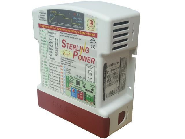 Sterling Power Battery to Battery Charger 12V input to 12V output 30amp DC powered charger