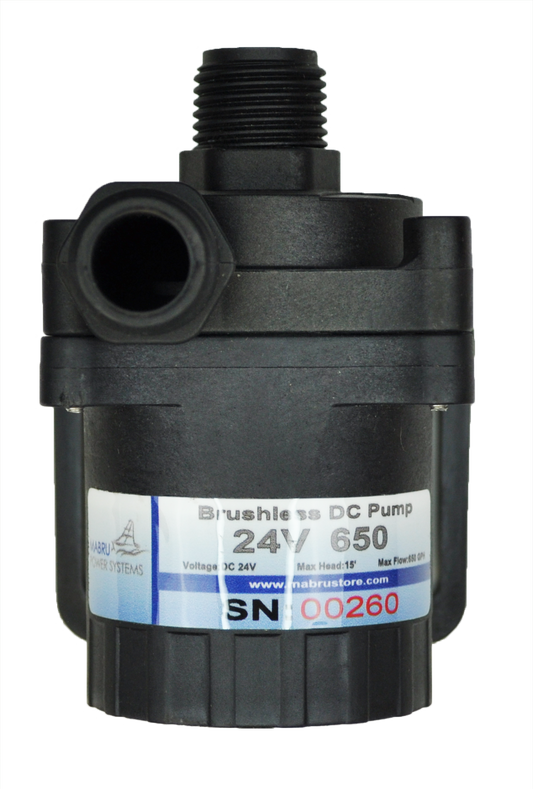 Water Pump and Power Supply Bundle 650 GPH 24 V 115 / 230V 50/60 Hz